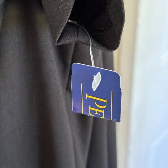 NWT VTG PENDLETON Wool Midi Dress in Black  Short sleeve A-line Belted  SZ 8P - Picture 9 of 11